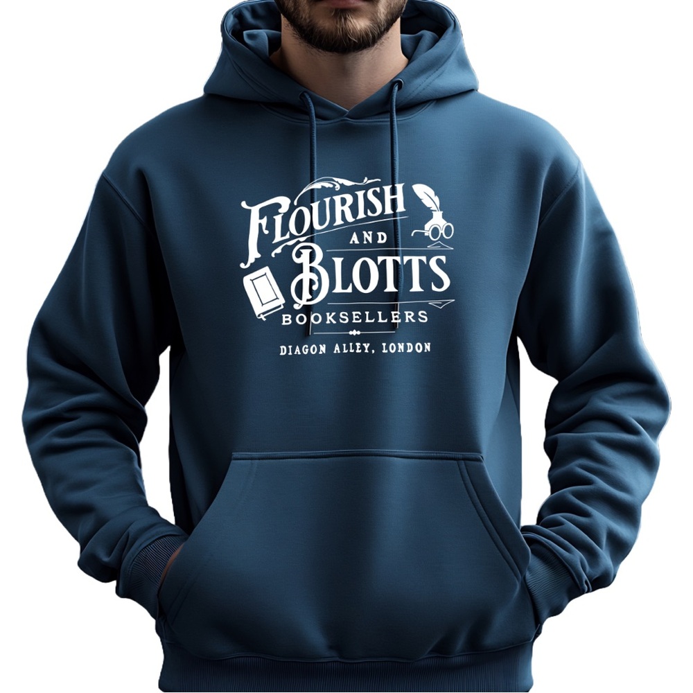 Hoodie Flourish and Blotts Diagon Alley Harry Potter Wizarding World Bookstore
